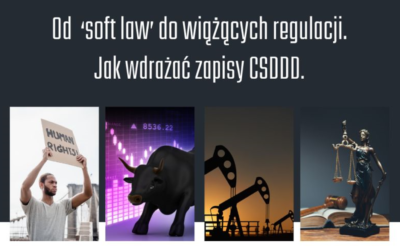 Konferencja międzynarodowa „Od soft law do wiążących regulacji. Jak wdrażać i egzekwować CSDDD”, 26.1.2024