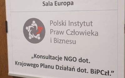 NGOs wypracowują rekomendacje do 3. KPD na rzecz wdrażania Wytycznych ONZ dot. biznesu i praw człowieka