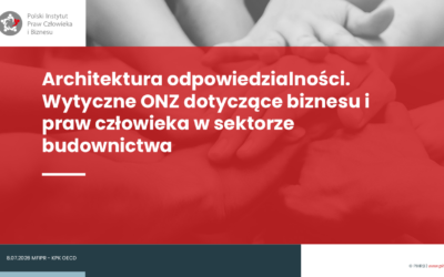 Wystąpienie na&nbsp;konferencji KPK OECD o&nbsp;należytej staranności w&nbsp;sektorze budowlanym